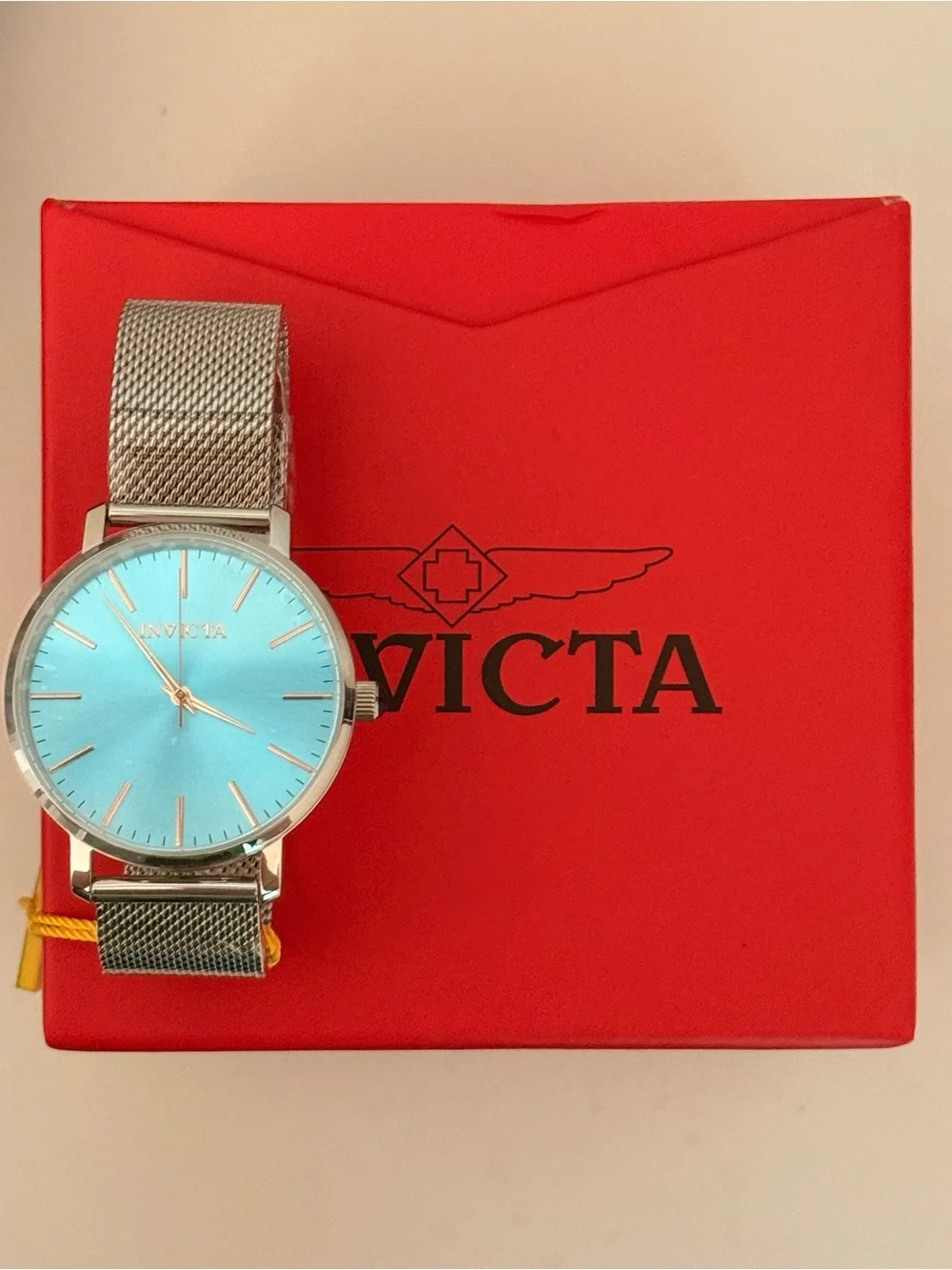 Invicta Women’s Ice Blue Mesh Strap Watch 48844 NEW 38mm